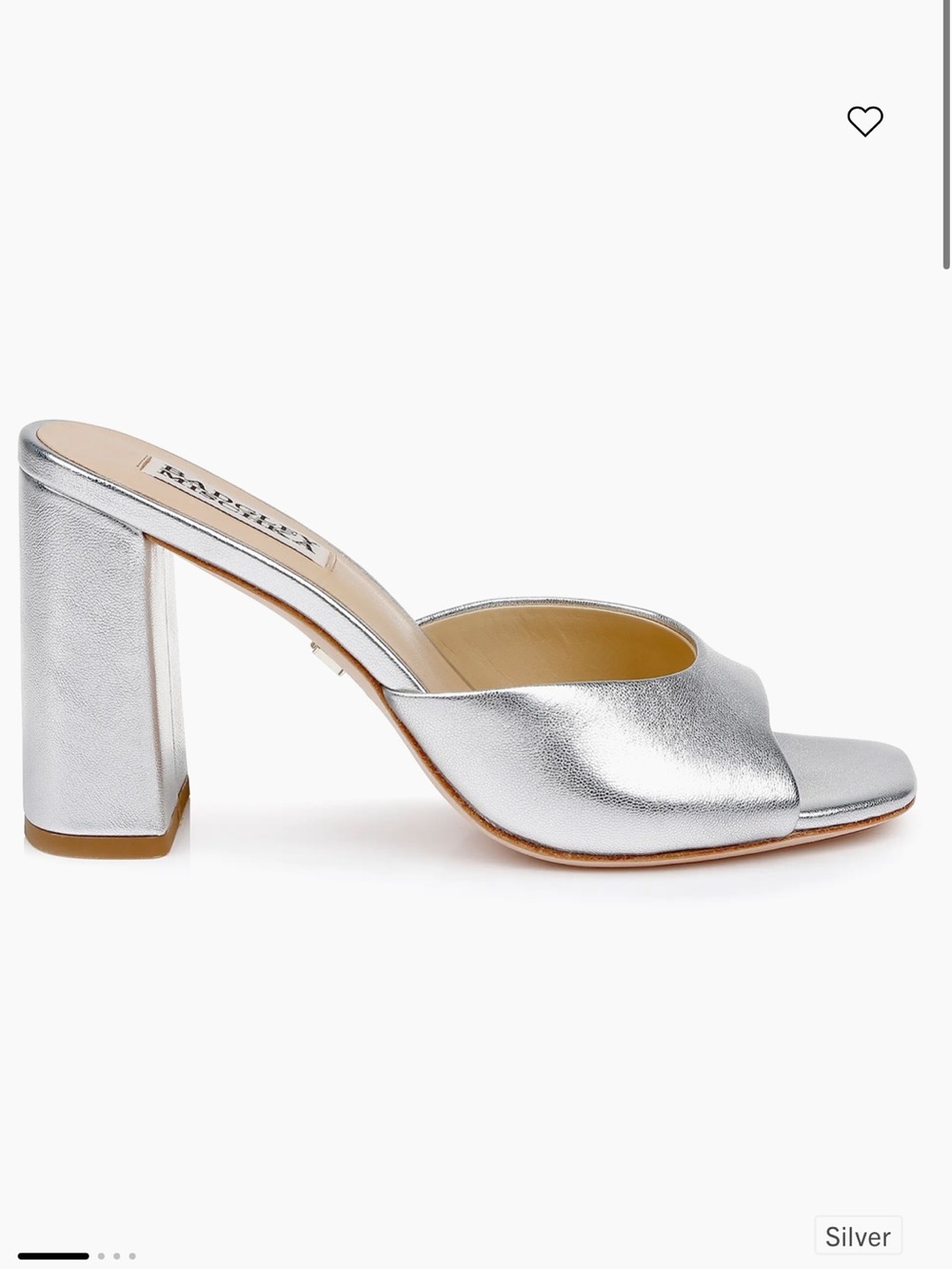 Badgley Mischka Cadence Leather Mules 7 1/2